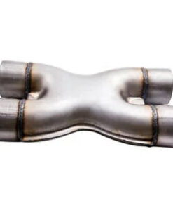 Auto Parts – 2.5″ X-pipe Universal X Pipe Aluminized Crossover Dual Exhaust Stainless Steel