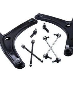 Auto Parts – 8 Pcs Forward Lower Control Arms & Tie Rods for Mitsubishi Lancer 2008-2017