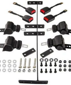 Auto Parts – Golf Cart Seat Belt With Bracket Assembly 4Pcs Retractable Safety Belts for EZGO