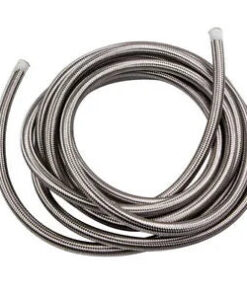 Auto Parts – ‘-8 8AN Stainless Steel Braided Fuel / Oil Line Hose AN8 Silver 20 FT