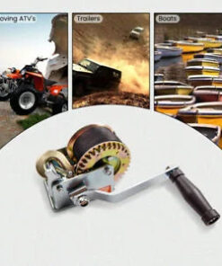 Auto Parts – 26ft 600lbs Hand Winch Hand Crank Strap 2 Gear ATV Boat Trailer Heavy Duty New