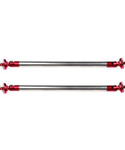 Auto Parts – Red Adjustable Forward Auto Bumper Lip Splitter Strut Rod Tie Support Bar （E10493901CP??For Universal – 2 Piece