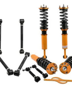 Auto Parts – 24 Ways Adj. Coilover Bundle for Honda Accord 03-07 + 6 PCs Back Camber Arms