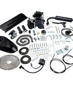 Auto Parts – 80cc Bicycle Motor Bundle Bike Cycling Motorized 2-Stroke Petrol Engine Bundle Black