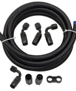 Auto Parts – 3M 6AN 3/8 Braided Oil/Gas/Fuel Hose Line End Fitting Hose Separator Clamps Bundle